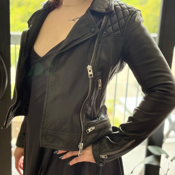 All Saints Leather Jacket - Picture 1 of 4